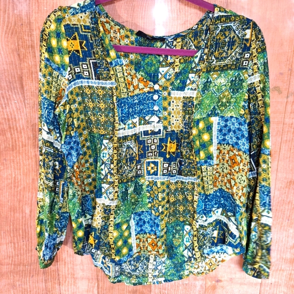 JANE AND DELANCEY SIZE MEDIUM BLOUSE